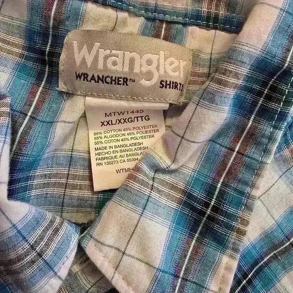 Wrangler Rancher short sleeve size XXL - Picture 6 of 6